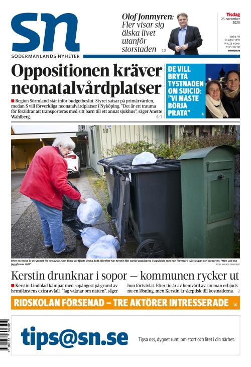 Södermanlands Nyheter 25.11.2025