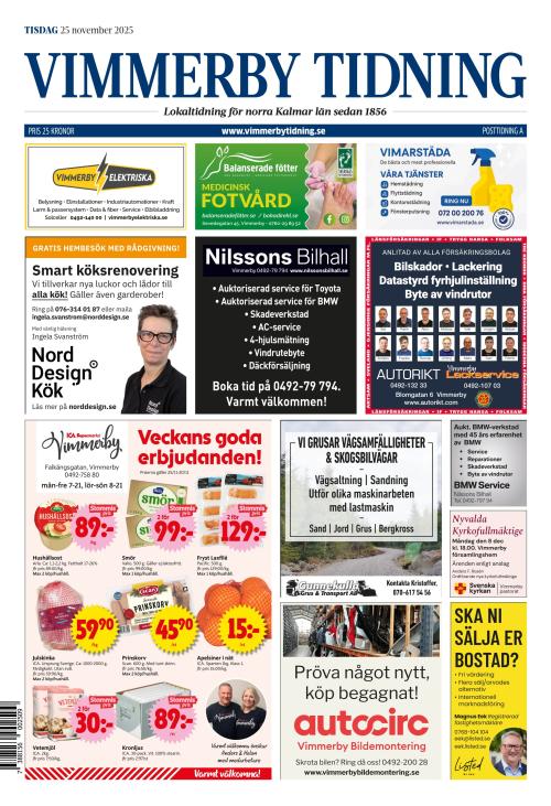 Vimmerby Tidning / Kinda-Posten 25.11.2025