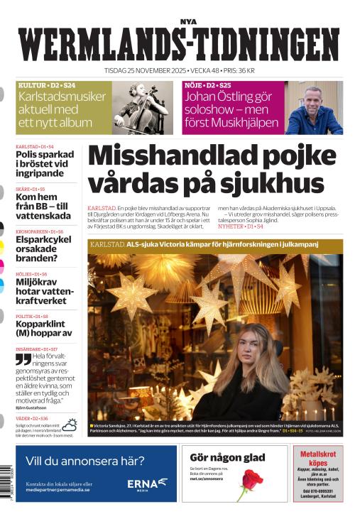 Nya Wermlands-Tidningen 25.11.2025