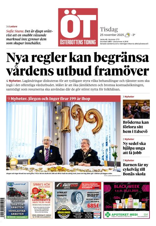 Österbottens Tidning 25.11.2025