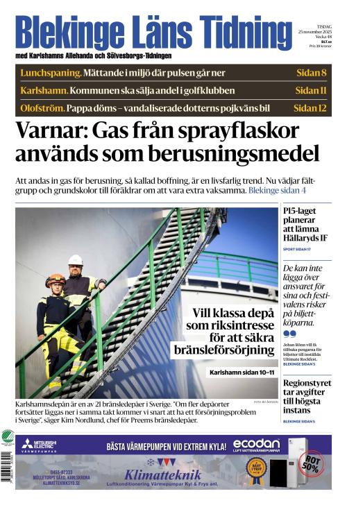 Blekinge Läns Tidning 25.11.2025