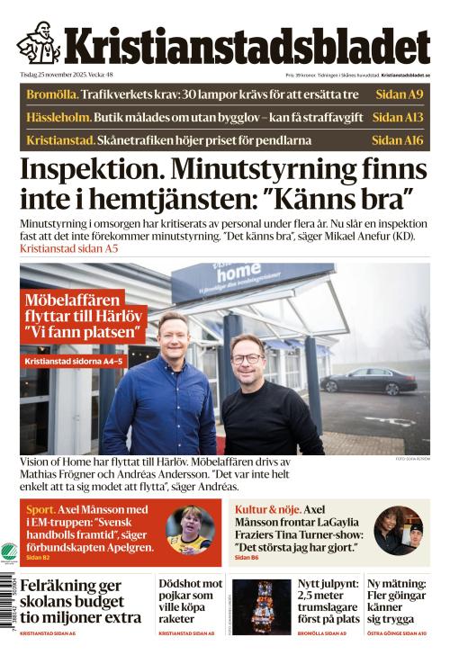 Kristianstadsbladet 25.11.2025