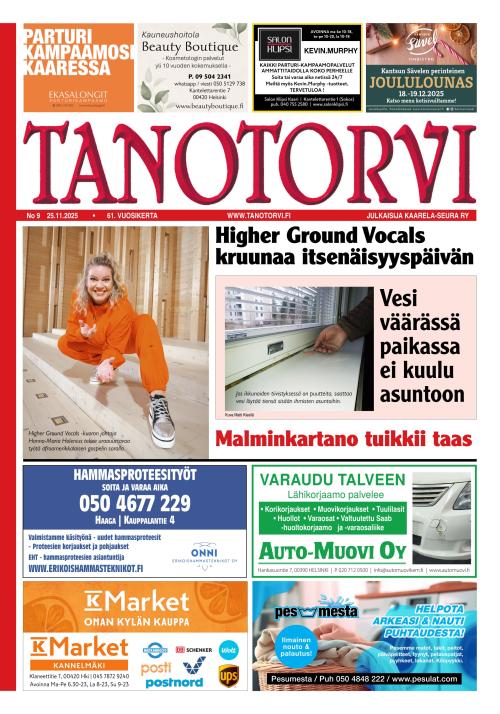 Tanotorvi-lehti 09/2025