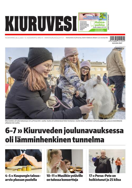 Kiuruvesi-lehti 26.11.2025