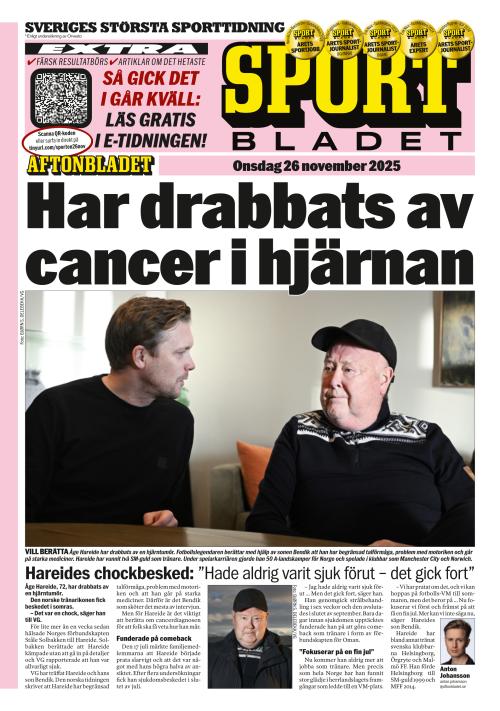 Aftonbladet Sportbladet 26.11.2025