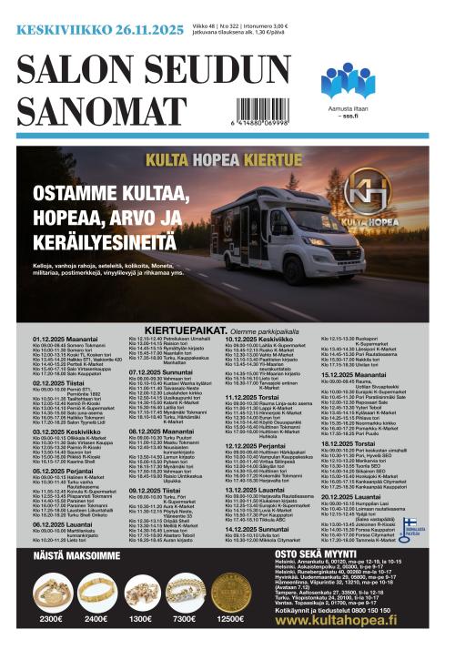 Salon Seudun Sanomat 26.11.2025