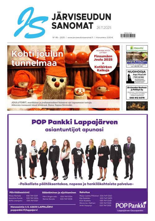 Järviseudun Sanomat 26.11.2025