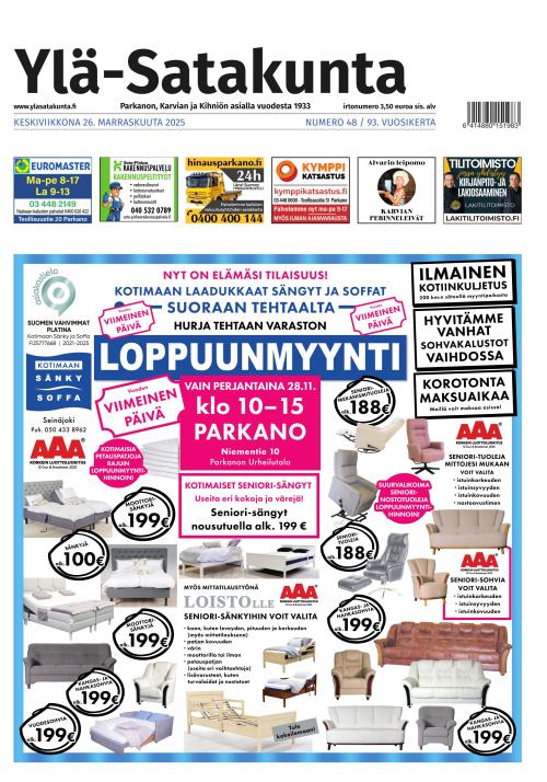 Ylä-Satakunta 26.11.2025