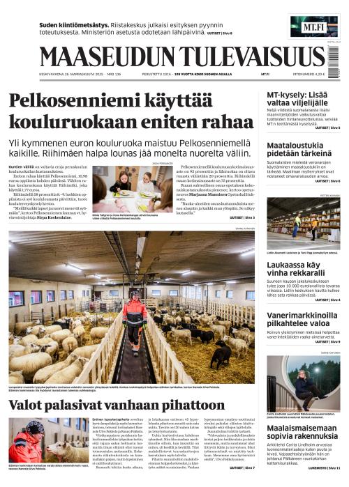 Maaseudun Tulevaisuus 26.11.2025