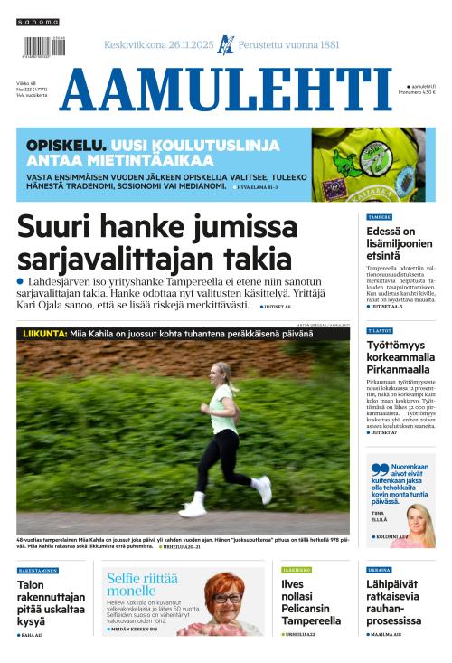 Aamulehti 26.11.2025