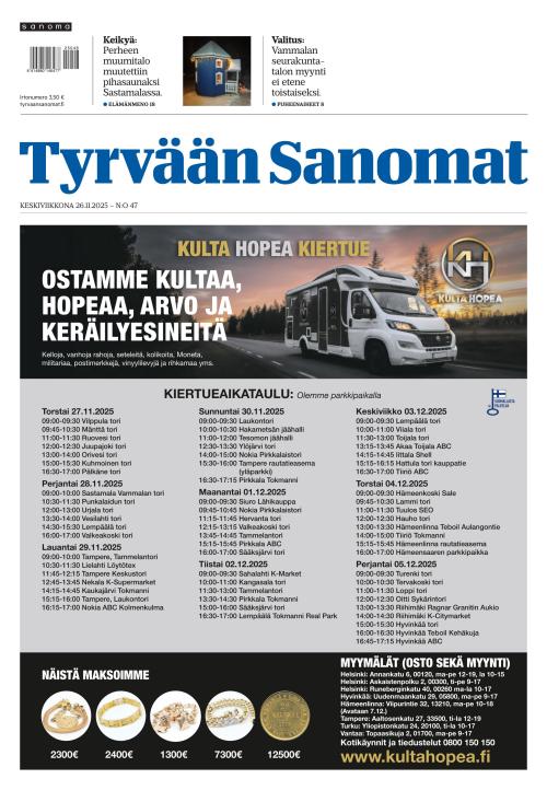 Tyrvään Sanomat 26.11.2025