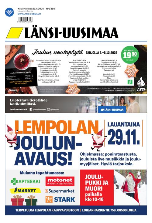 Länsi-Uusimaa 26.11.2025
