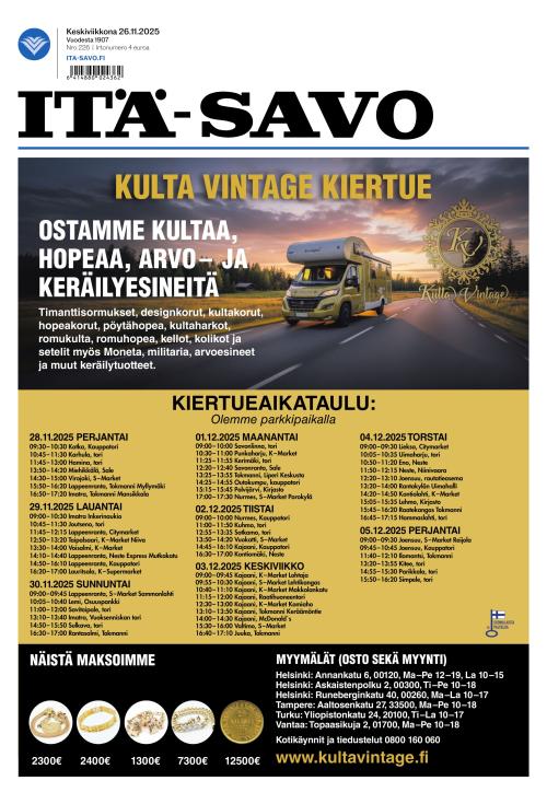 Itä-Savo 26.11.2025