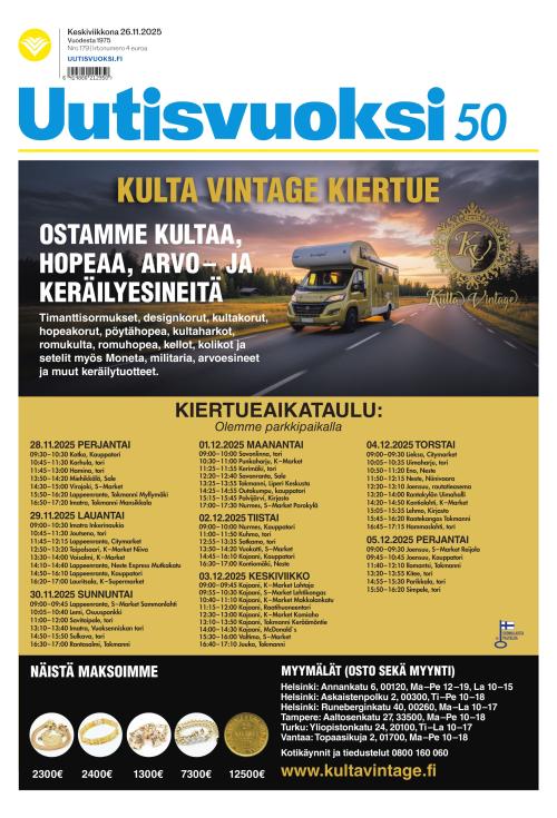 Uutisvuoksi 26.11.2025
