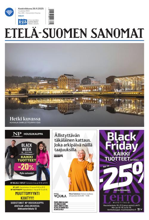 Etelä-Suomen Sanomat 26.11.2025
