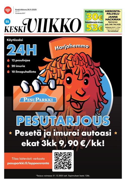 ES Keskiviikko (Etelä-Saimaa -liitteet) 26.11.2025