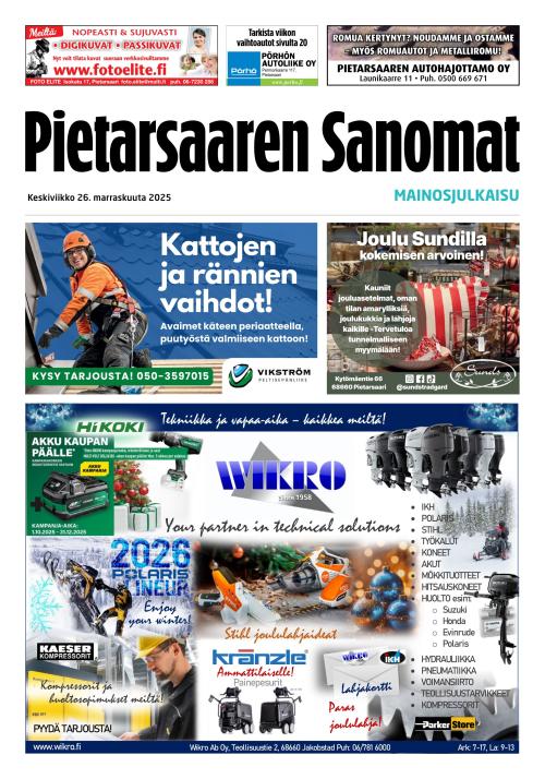 Pietarsaaren Sanomat 26.11.2025