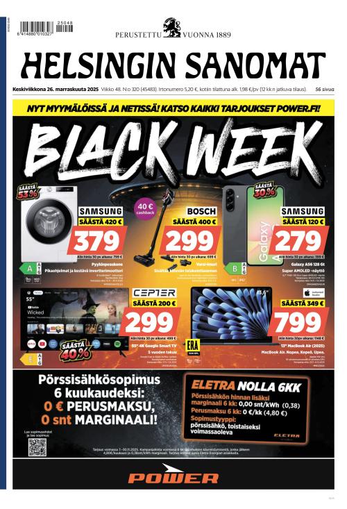 Helsingin Sanomat 26.11.2025