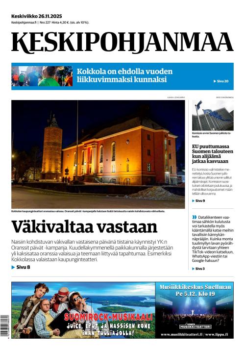 Keskipohjanmaa 26.11.2025