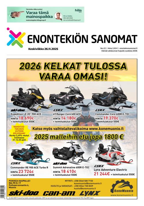 Enontekiön Sanomat 26.11.2025