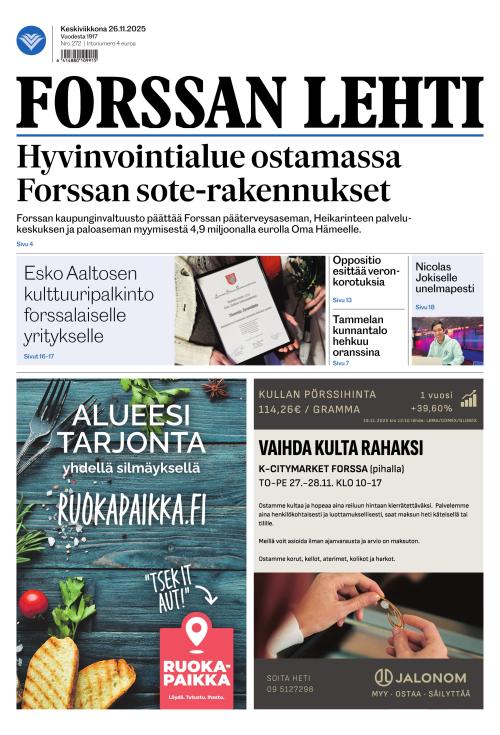 Forssan Lehti 26.11.2025