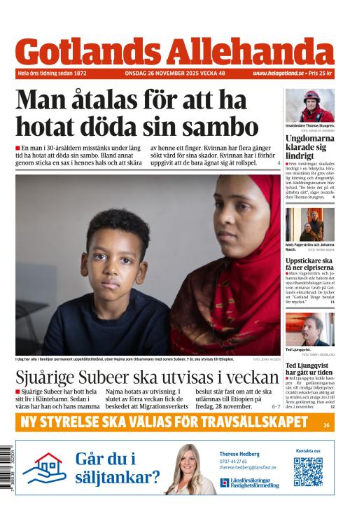 Gotlands Allehanda 26.11.2025