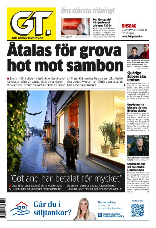 Gotlands Tidningar 26.11.2025