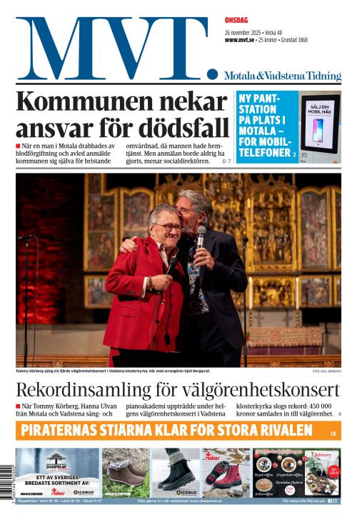 Motala Vadstena Tidning 26.11.2025