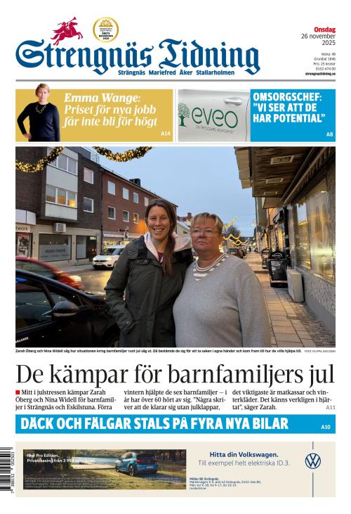 Strengnäs Tidning 26.11.2025