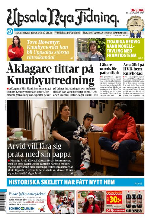 Upsala Nya Tidning 26.11.2025