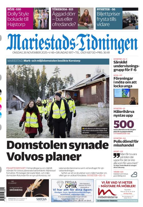 Mariestads-Tidningen 26.11.2025