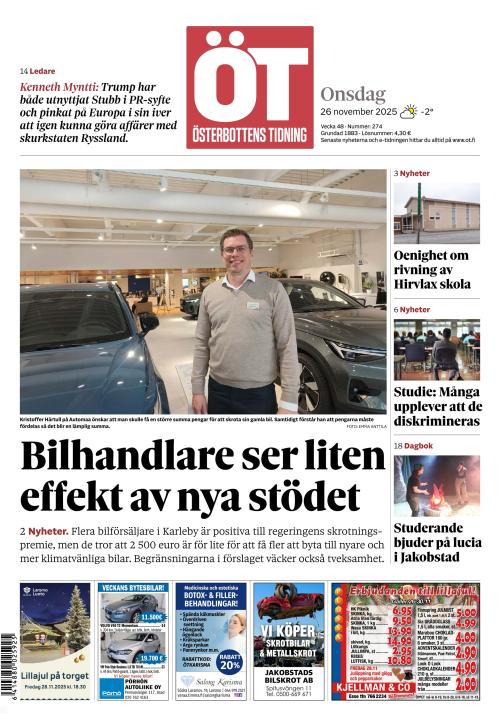 Österbottens Tidning 26.11.2025