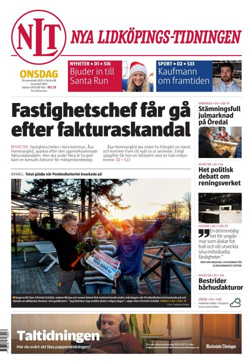 Nya Lidköpings-Tidningen 26.11.2025