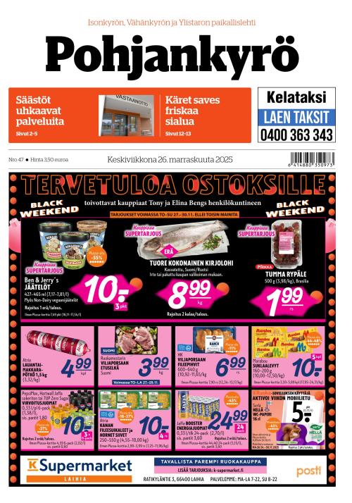 Pohjankyrö-lehti 26.11.2025