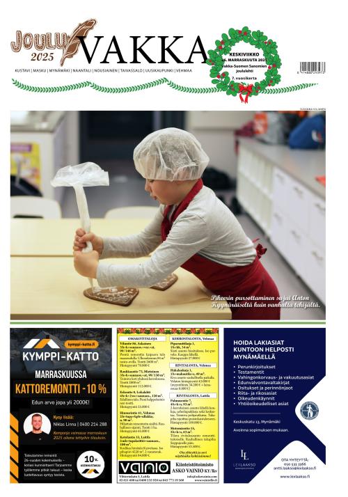 Vakka-Suomen Sanomat 26.11.2025