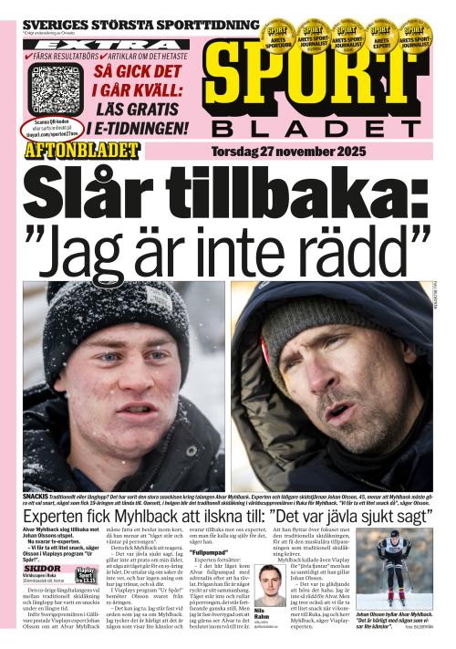 Aftonbladet Sportbladet 27.11.2025