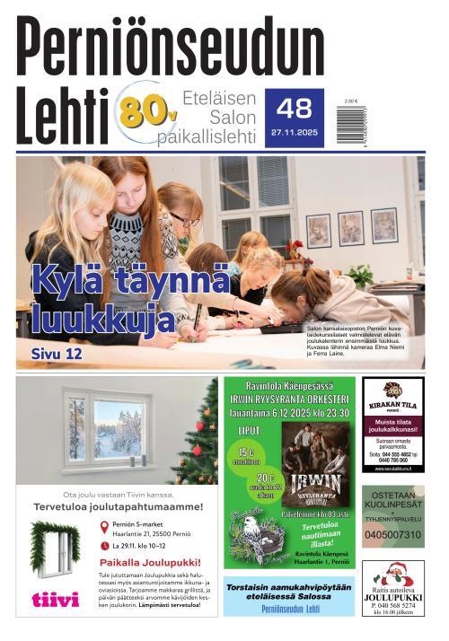 Perniönseudun Lehti 27.11.2025