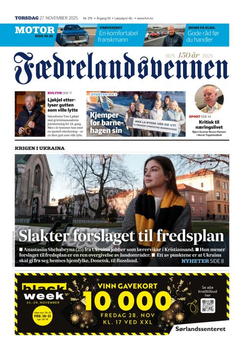 Fædrelandsvennen (NO) 27.11.2025