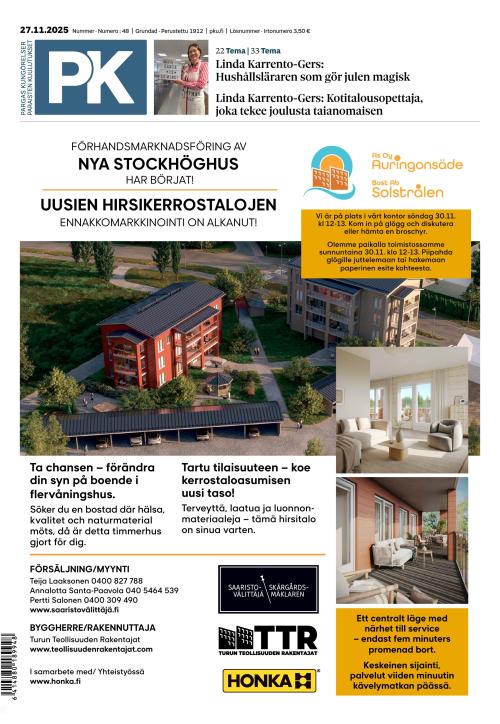 Paraisten kuulutukset 27.11.2025