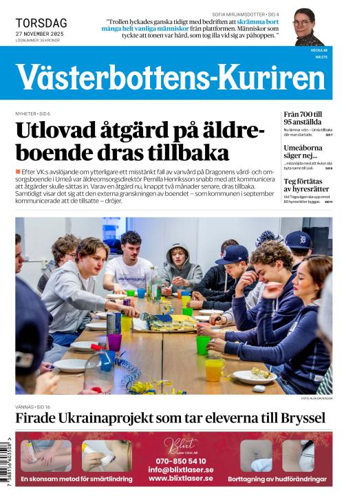Västerbottens-Kuriren (SE) 27.11.2025