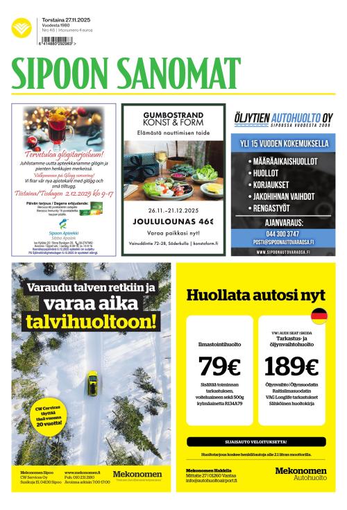 Sipoon Sanomat 27.11.2025