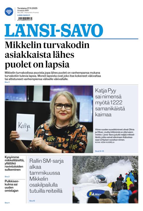 Länsi-Savo 27.11.2025
