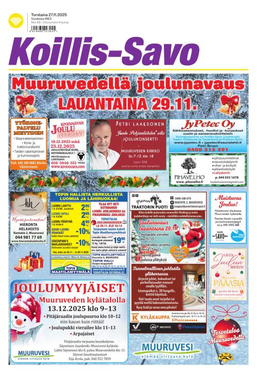 Koillis-Savo 27.11.2025