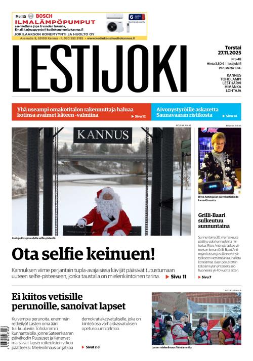 Lestijoki-lehti 27.11.2025