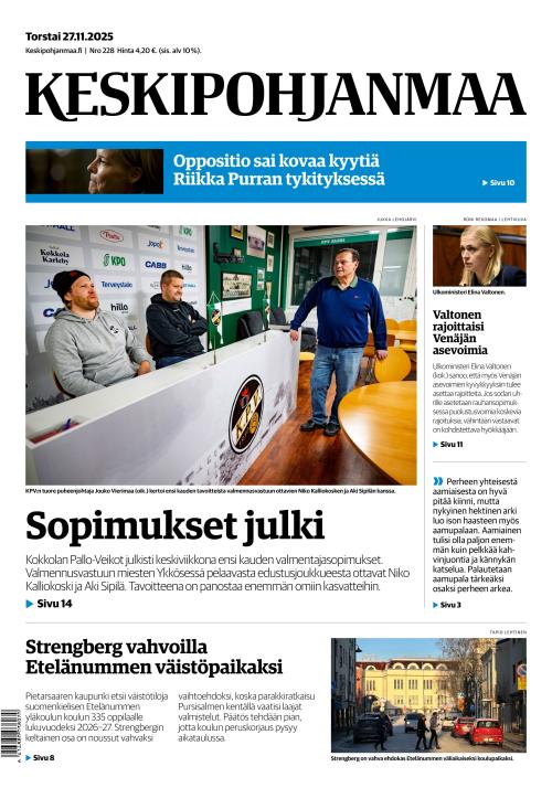 Keskipohjanmaa 27.11.2025