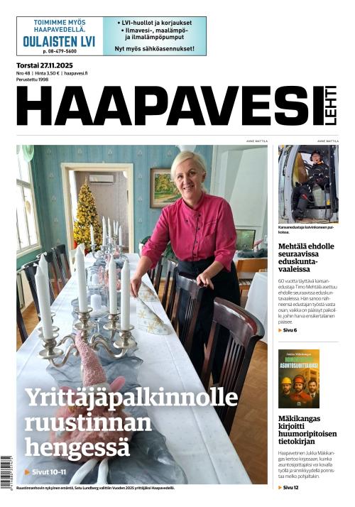 Haapavesi-lehti 27.11.2025