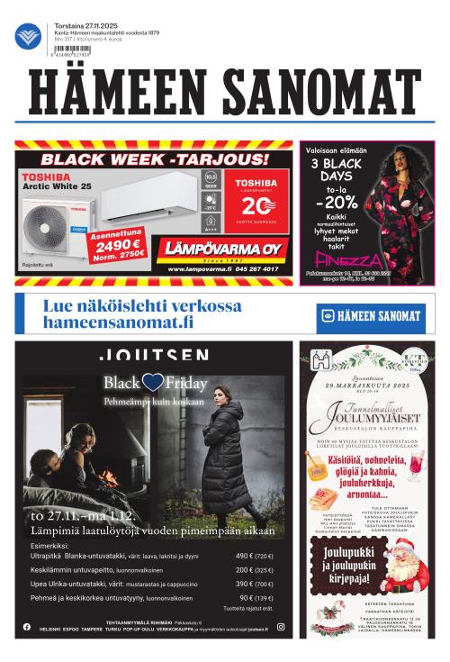 Hämeen Sanomat 27.11.2025