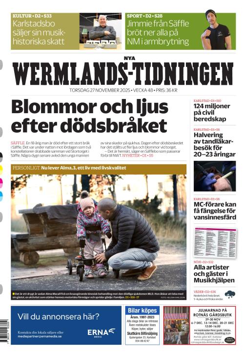 Nya Wermlands-Tidningen 27.11.2025