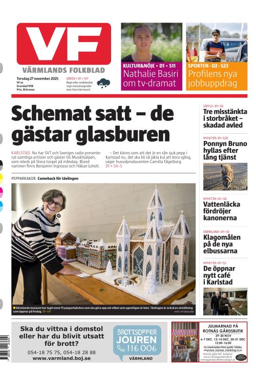 Värmlands Folkblad 27.11.2025