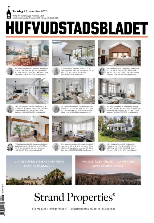 Hufvudstadsbladet 27.11.2025